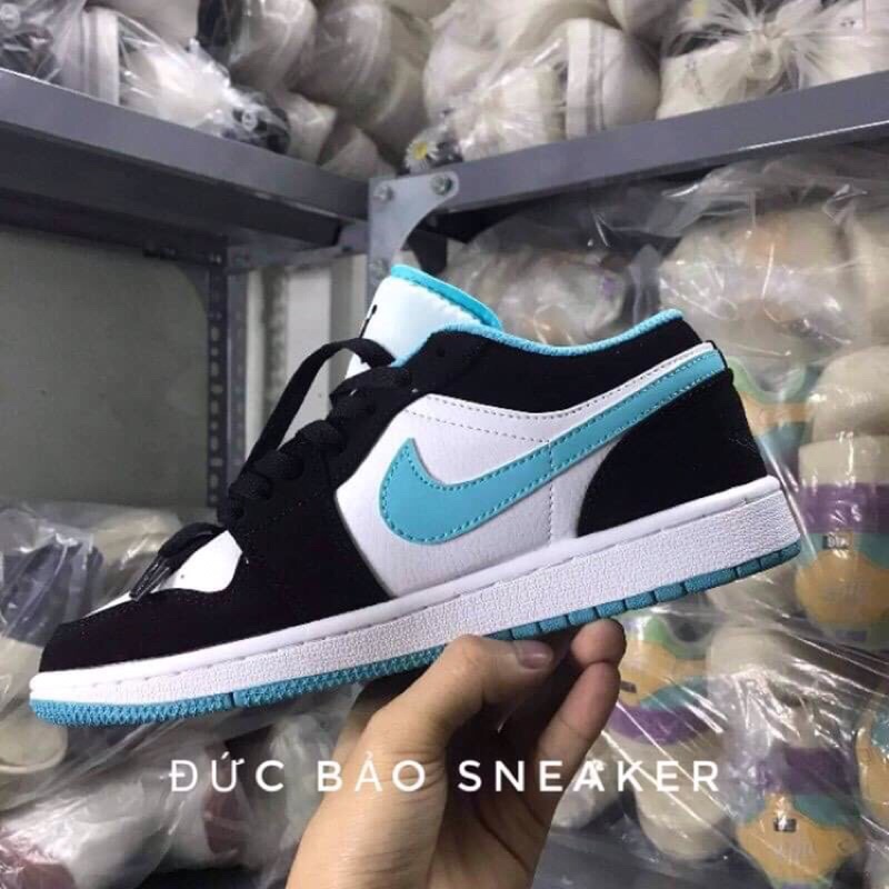 giày Jordan 1 xanh ngọc   ❤️tặng kèm dây❤️  giày thể thao nam nữ sneaker  jd1 cổ thấp  hàng 11 Full hộp | BigBuy360 - bigbuy360.vn