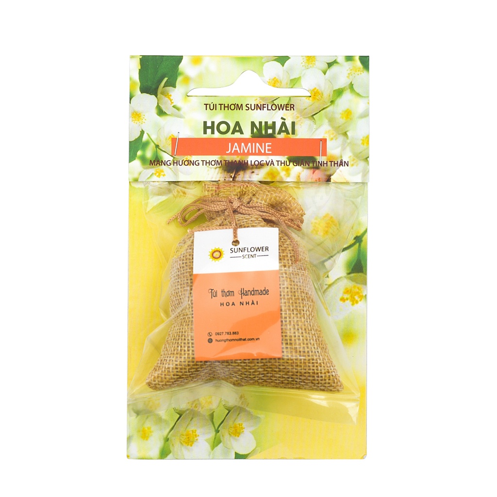 Túi Thơm Sunflower Chứa Tinh Dầu Thơm Tự Nhiên Hương Hoa Nhài