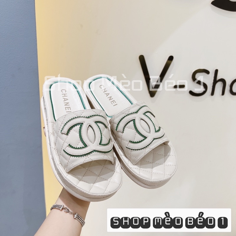 Dép cn quai logo ngang fullbox fullbox hàng quảng châu cao cấp