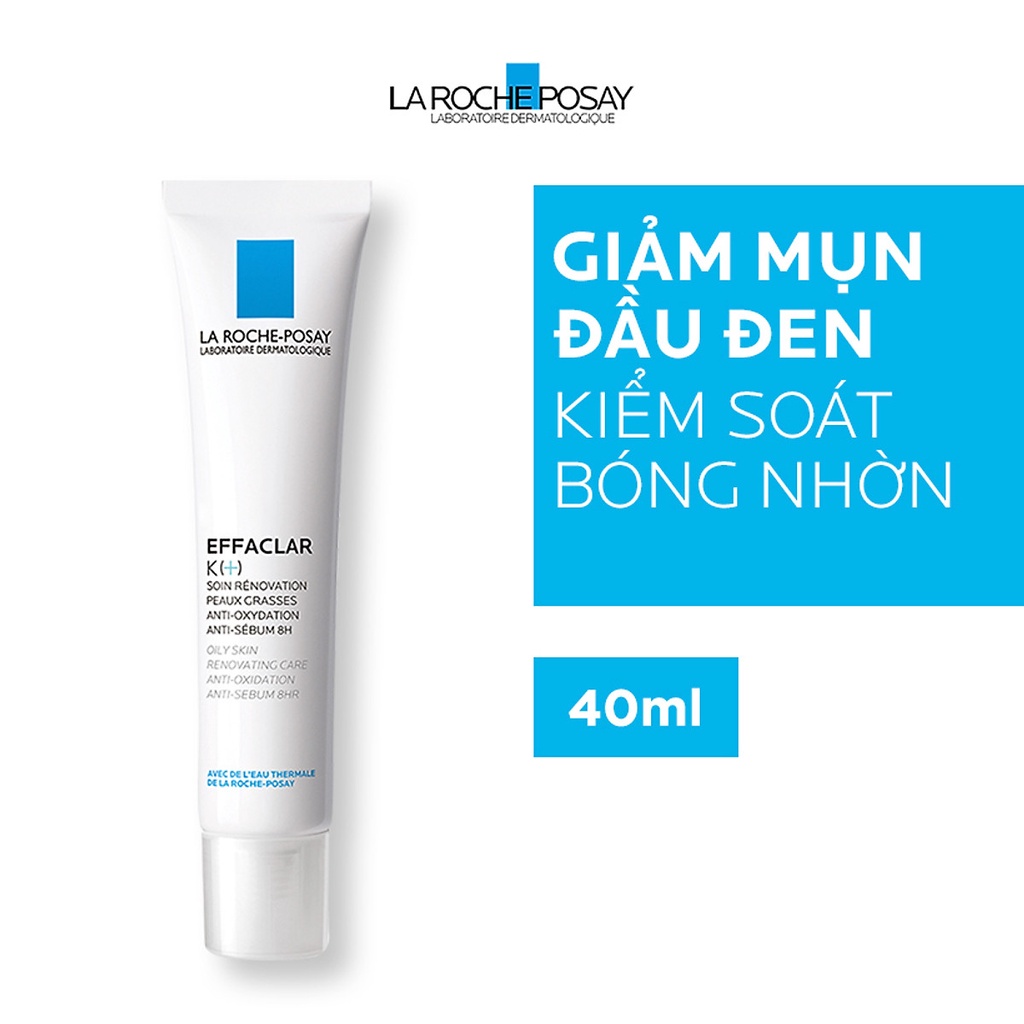 Kem dưỡng Effaclar K+ giúp giảm mụn đầu đen và giảm bóng nhờn  La Roche Posay 40ml