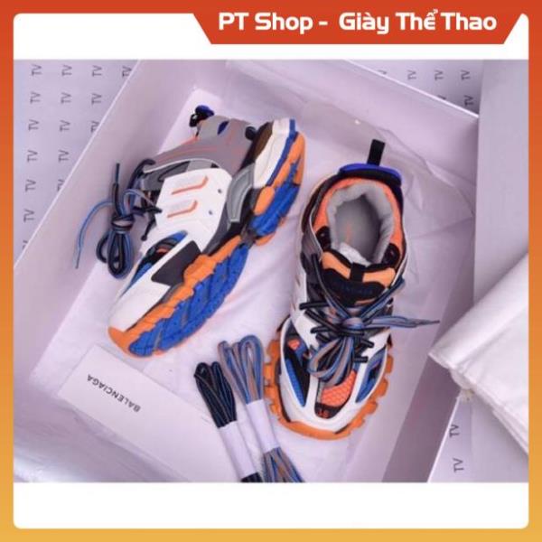 [FreeShip+ Hàng Sịn] Giày thể thao Balen track 3.0 xanh cam đỏ trắng, Giầy Sneaker nam nữ các màu Full phụ kiện