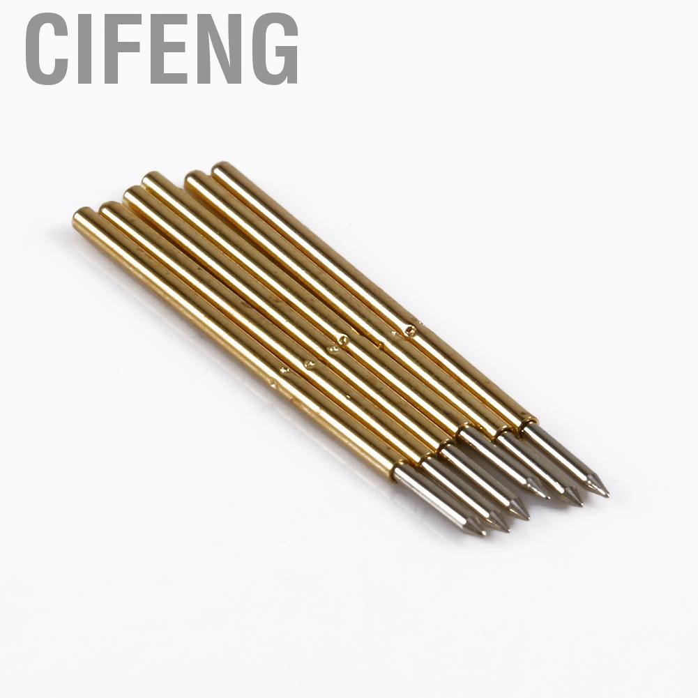 Cifeng 100x P50-J1/P50-B1/P75-B1/P75-E2/P100-E2 Spring Test Probe Round Pogo Pin Tools