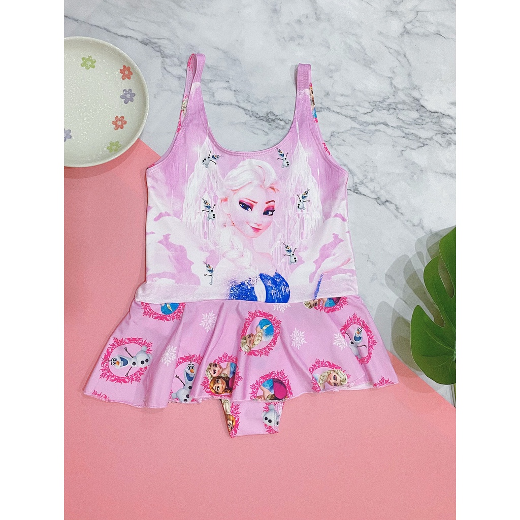 [SIZE 15kg - 33kg]- Đồ bơi bé gái hình elsa nữ hoàng băng giá - cô chủ nhỏ chuyên sỉ