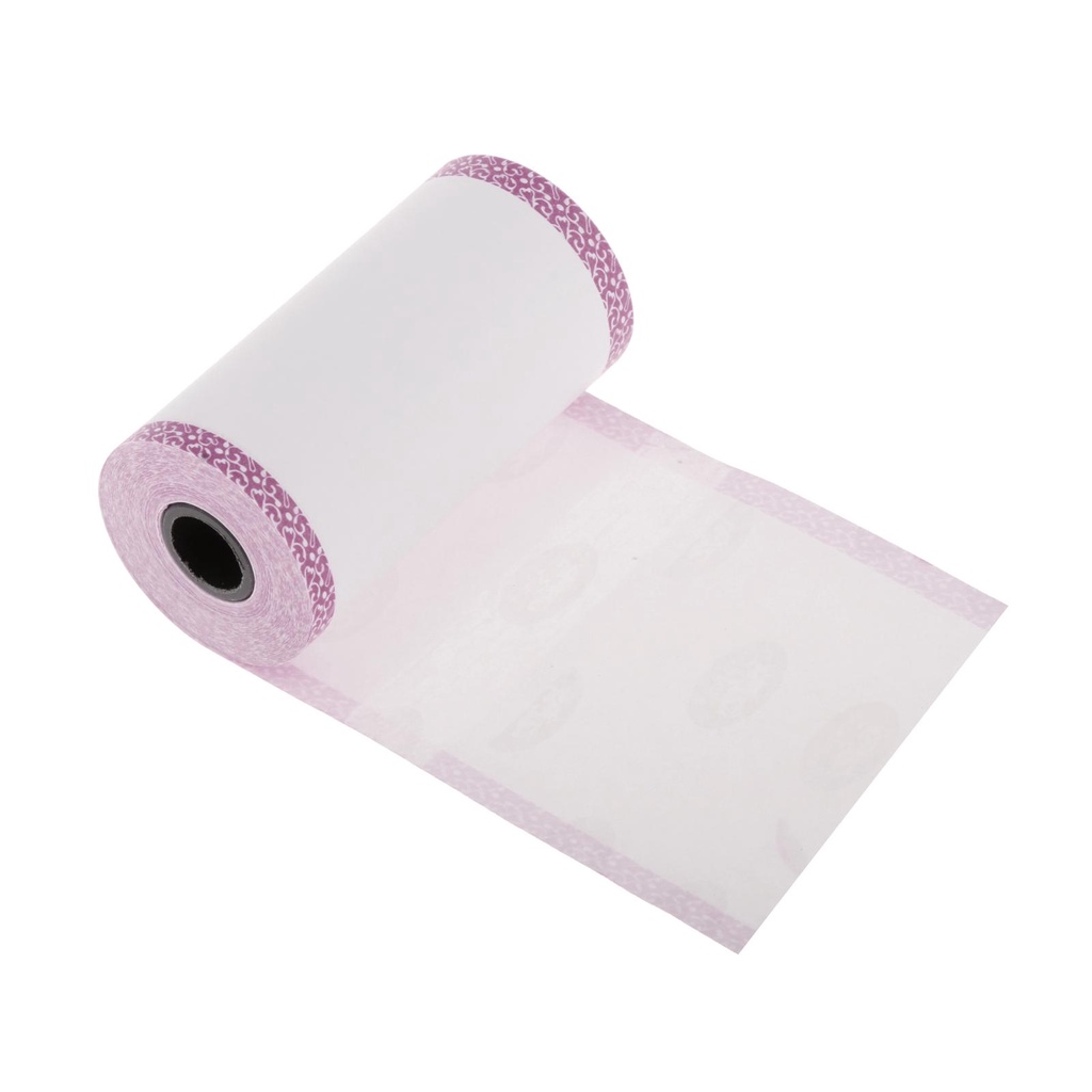 Bộ 3 Giấy In Nhiệt Mini Viền Màu Kích Thước 57x30mm Không Dính Để Chọn