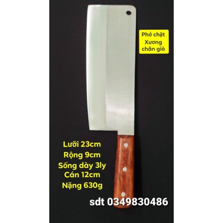 Dao Lý Nhân dao chặt, thái, hoa quả thép Nhật trắng không gỉ , dao lý nhân, dao daka