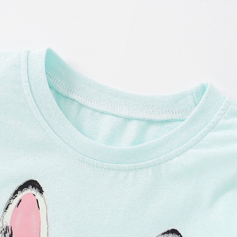 Áo cotton Malwee xanh thỏ MW7509 cho bé gái 2-8 tuổi - Little Maven Official Store