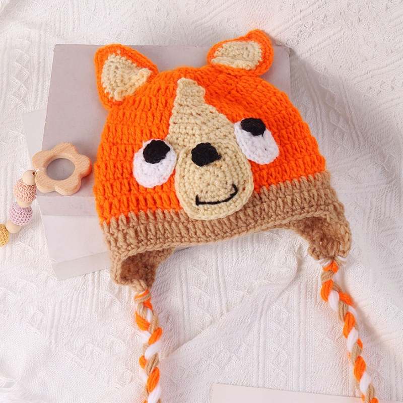 Mũ Dệt Kim Hình Động Vật Hoạt Hình Dễ Thương Dùng Làm Đạo Cụ Chụp Ảnh Lễ Tạ Ơn