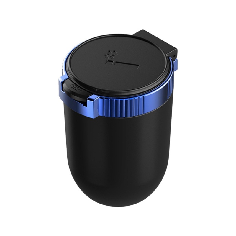 Gạt Tàn Thuốc Lá Có Nắp Và Đèn LED Xanh Dương Tinh Tế Cho Văn Phòng / Nhà Ở