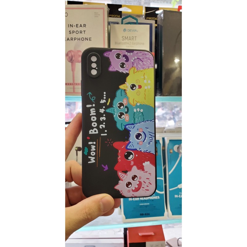 Ốp Iphone 11 Pro Max 11 11 Pro Xs max X 8plus 7plus 8 7 6plus 6splus Wow Boom 4 góc silicon bảo vệ camera