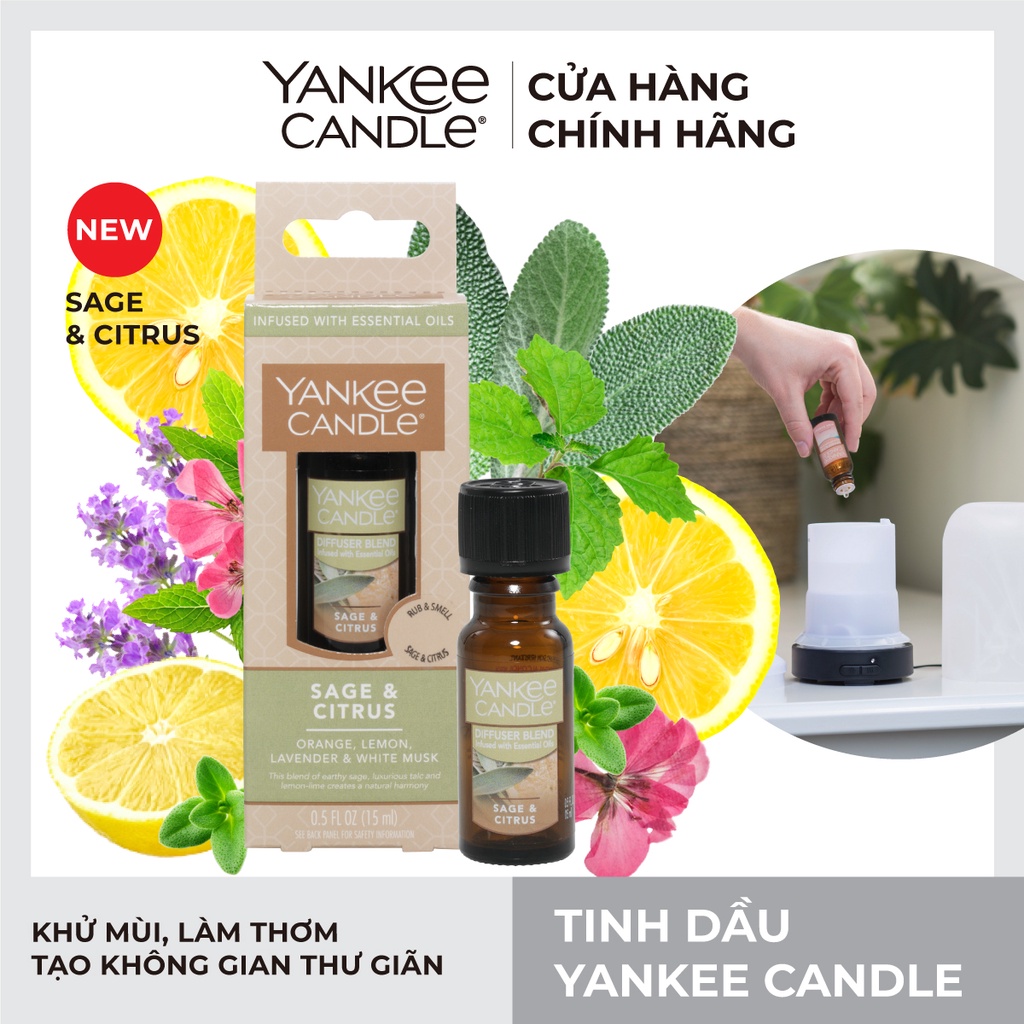 Tinh dầu Yankee Candle - Sage &amp; Citrus (15ml)