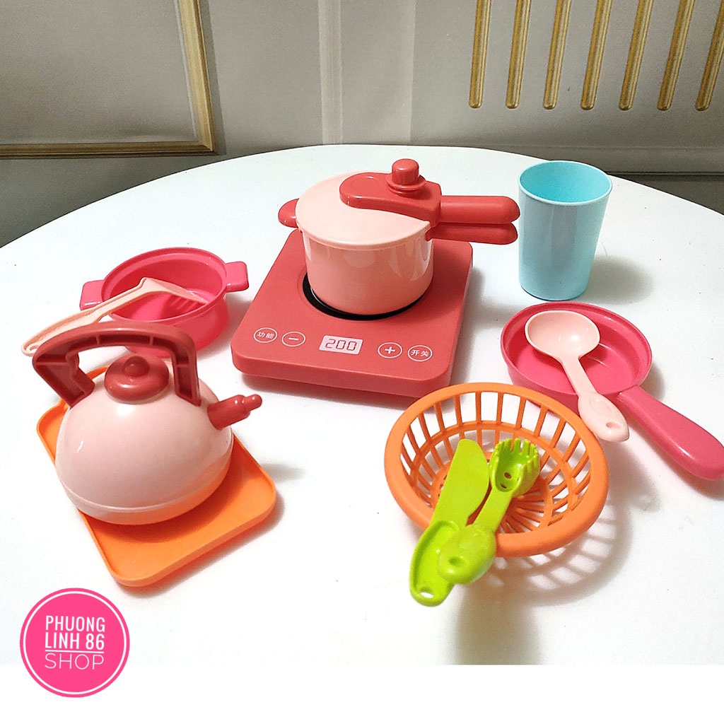 Đồ chơi nhà bếp trẻ em mô phỏng đồ dùng nhà bếp nấu ăn shop Phương linh 86 D29