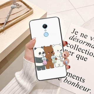 Ốp lưng Xiaomi Redmi 8 Viền dẻo TPU hình Gấu Trắng Vui Vẻ