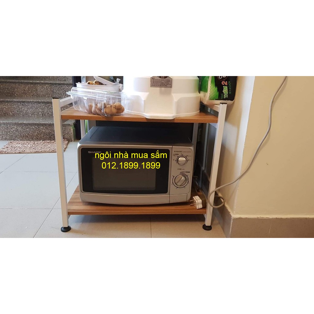 Kệ lò vi sóng, lò nướng Khung sắt, Gỗ MDF  YL145 - 60x37x35 cm | BigBuy360 - bigbuy360.vn