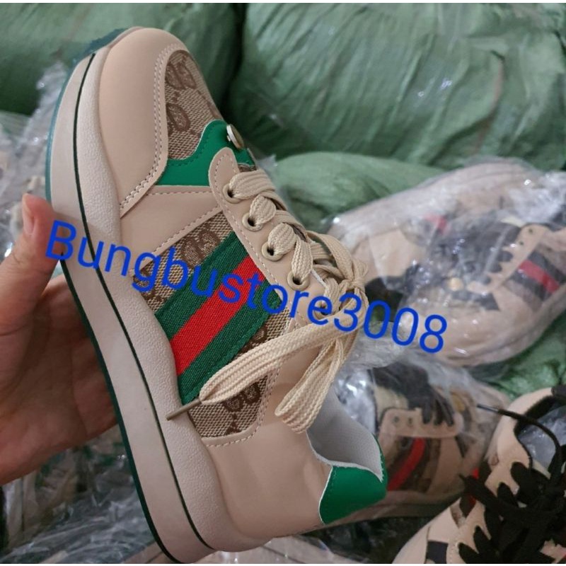 Giày thể thao nữ pha mầu cá tính,dáng thể thao năng động mã HV 003