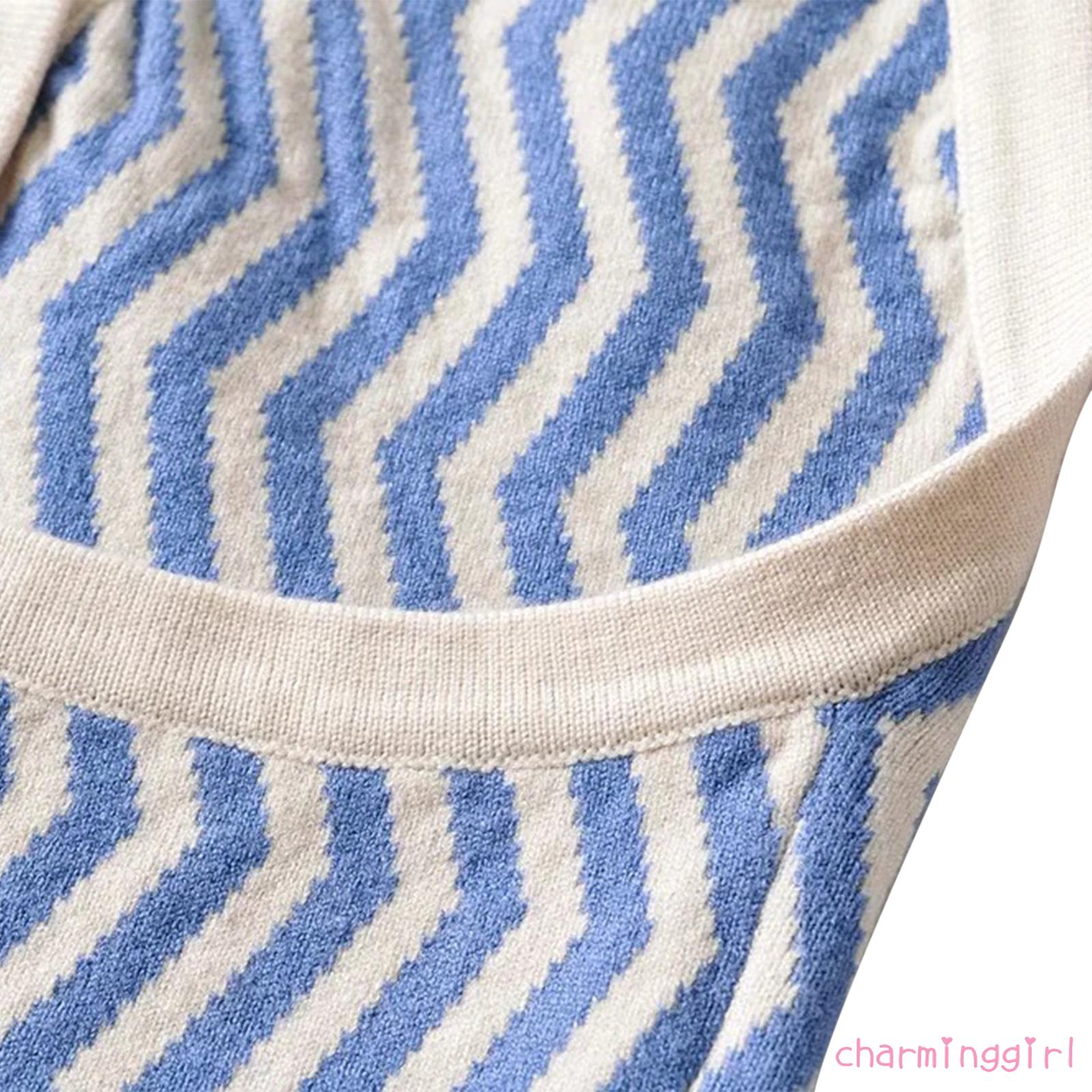 Áo Dệt Kim Nữ Không Tay Viền Cổ Gợn Sóng Thời Trang | BigBuy360 - bigbuy360.vn