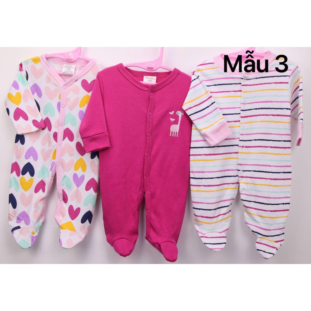 [Mã FAMAYFA2 giảm 10K đơn 50K] Set 3c body liền tất Little Duck MẪU MỚI