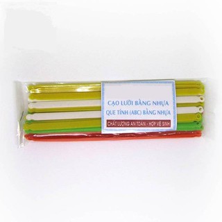 Que Cạo Lưỡi Bằng Nhựa 1 Gói ( Loại Tốt )