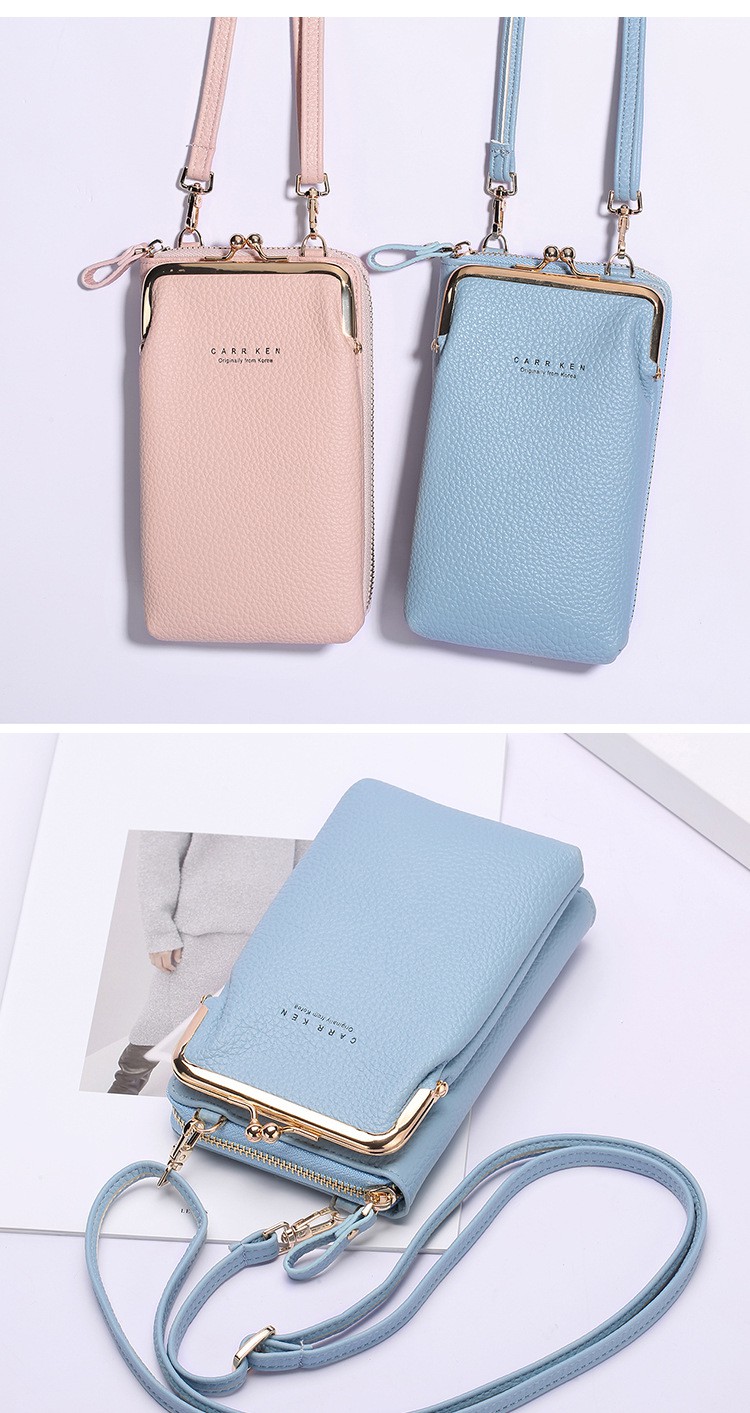 Các nhà sản xuất bán 2020 nữ mới về điện thoại di động mồ hôi thời trang Hàn Quốc mẫu vải màu chéo ví đa năng