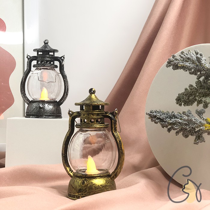 Đèn Dầu Điện Tử LED Trang Trí Phong Cách Cổ Điển Halloween Chihome Decor