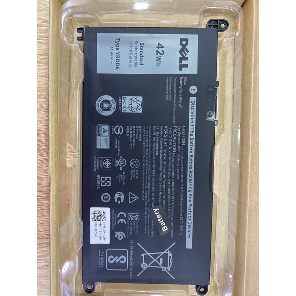 Pin Laptop Dell Inspiron 5480 5482 5485 5491 3310 7586 3582 Inspiron 14 3493 Inspiron 15 5000 5585 5485 P93G 3780 YRDD6