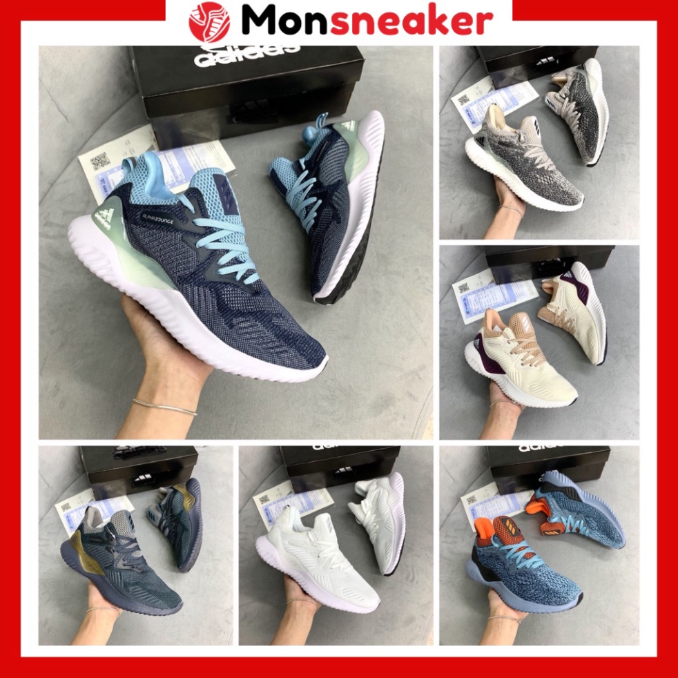 Giày ALPHA 🚚 𝐂𝐡𝐮𝐚̂̉𝐧 𝟏:𝟏 𝐓𝐫𝐮𝐧𝐠 🚚 Giày Thể Thao Nam Nữ Alphabounce Xanh, Kem, Trắng, Đen Cao Cấp