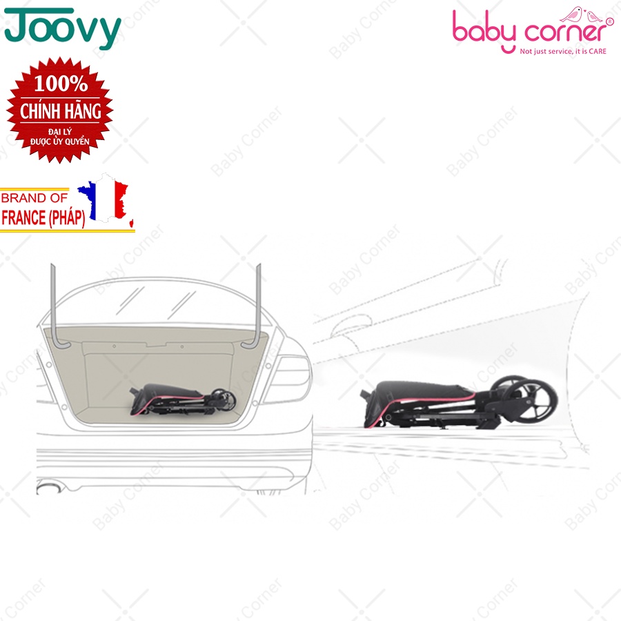 Xe Đẩy 2 Chiều Cao Cấp Siêu Nhẹ Joovy Qatta S113 Cho Bé