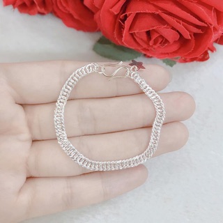 Lắc dây kép cho bé chuẩn bạc ta nguyên chất