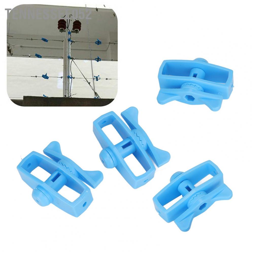 Tennessee052 Hàng rào điện 50 cái Chất cách ABS Máy siết hàng trong Bộ căng dây cho an toàn nông trại Màu xanh