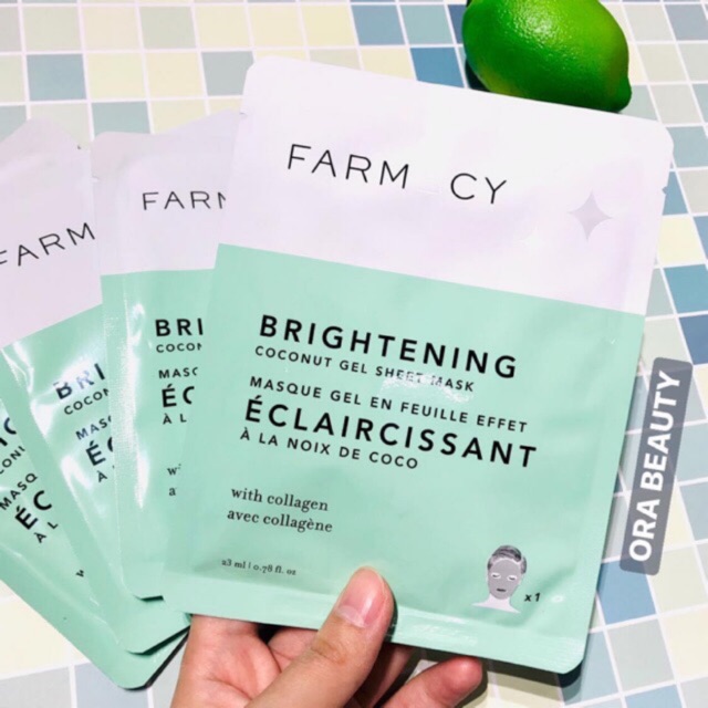 Mặt nạ sáng da FARMACY Coconut Gel Sheet Mask - Brightening