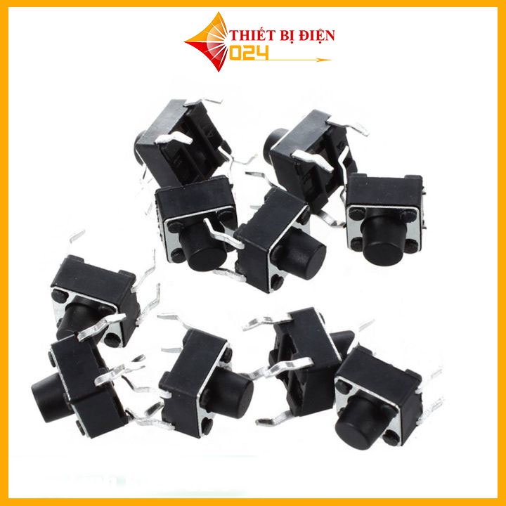 Nút Nhấn 4 Chân 6x6x5mm