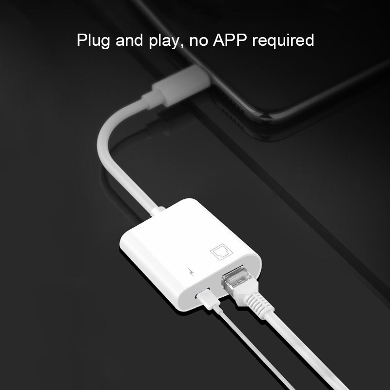 Cáp Chuyển Đổi Cổng Lightning Sang Cổng Mạng Lan Rj45 Cho Iphone 12 Apple 11pro Max Ipad Air4 | BigBuy360 - bigbuy360.vn