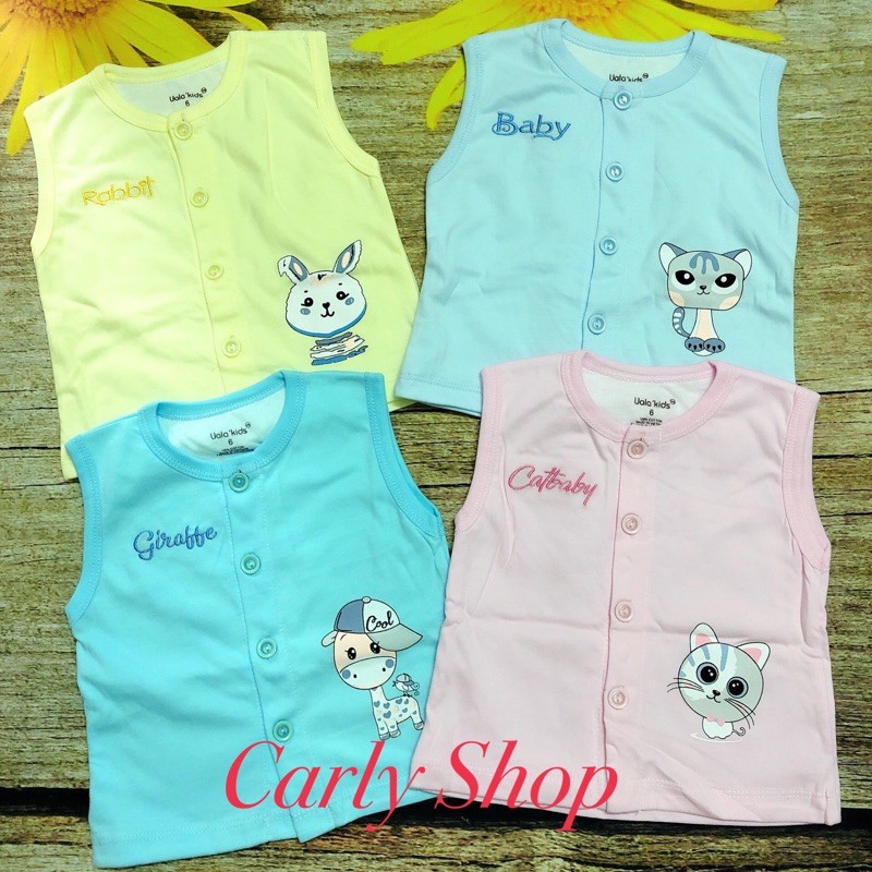 Áo gile cotton 2 lớp Uala kids(hàng đẹp)