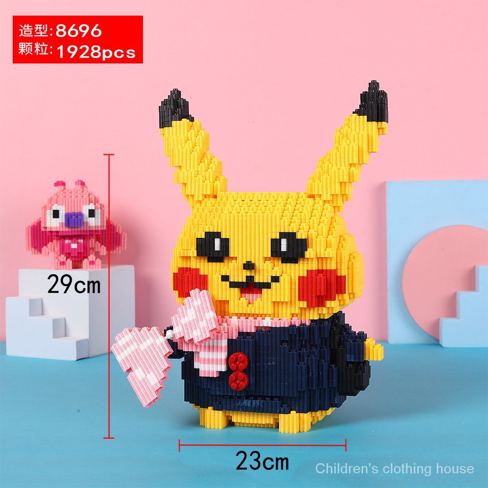 Lego Đồ Chơi Lắp Ráp Hình Pikachu Ba Chiều Cho Người Lớn Và Trẻ Em