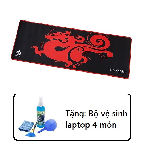 Bàn di chuột game thủ bo viền 70 x 30 cm + tặng dụng cụ 4 món vệ sinh laptop