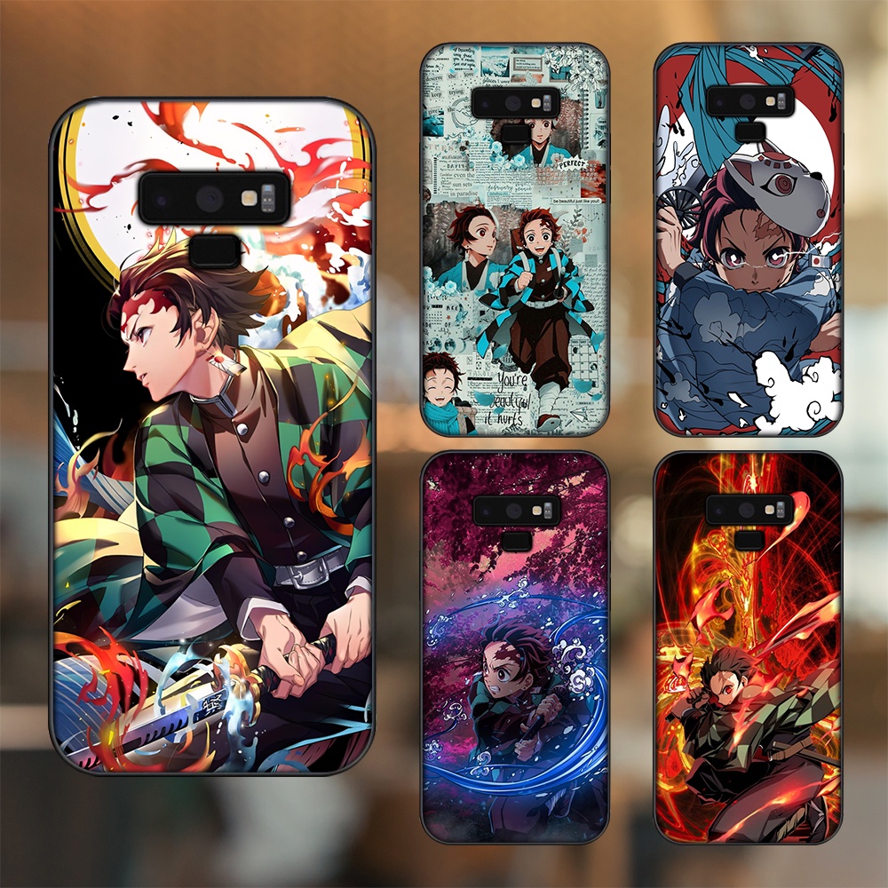Ốp lưng Samsung Note 9 viền đen in hình Tanjiro Kimetsu No Yaiba