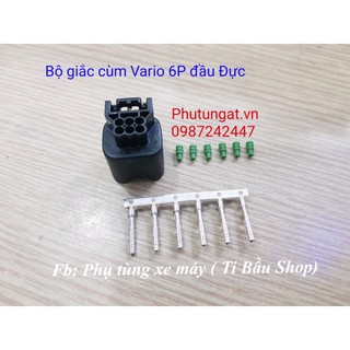 Bộ giắc Cùm 6P Vario đầu Đực ( 1 bịch 5 bộ)