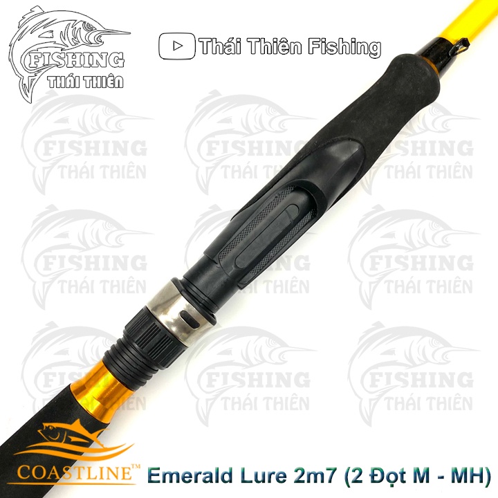 Cần Câu Cá Coastline Emerald Lure Máy Đứng 2m7 2 Ngọn M - MH Chất Liệu Carbon Khoen 1 Chân, Pat Kiểu Mới