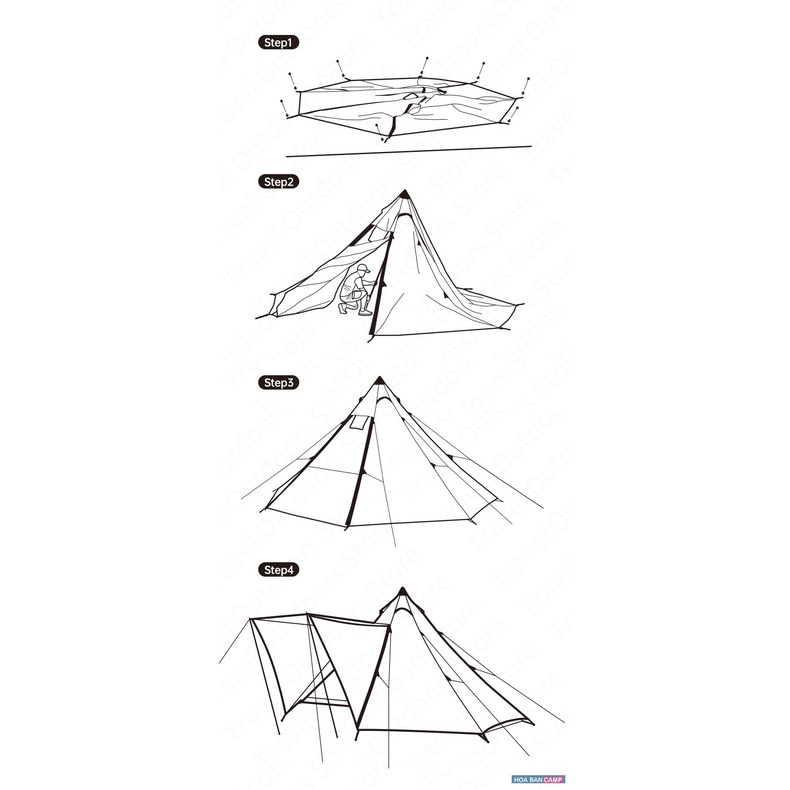 Thảm Lót NatureHike NH21PJ050 cho Lều Kim Tự Tháp NatureHike Octagon NH20ZP014