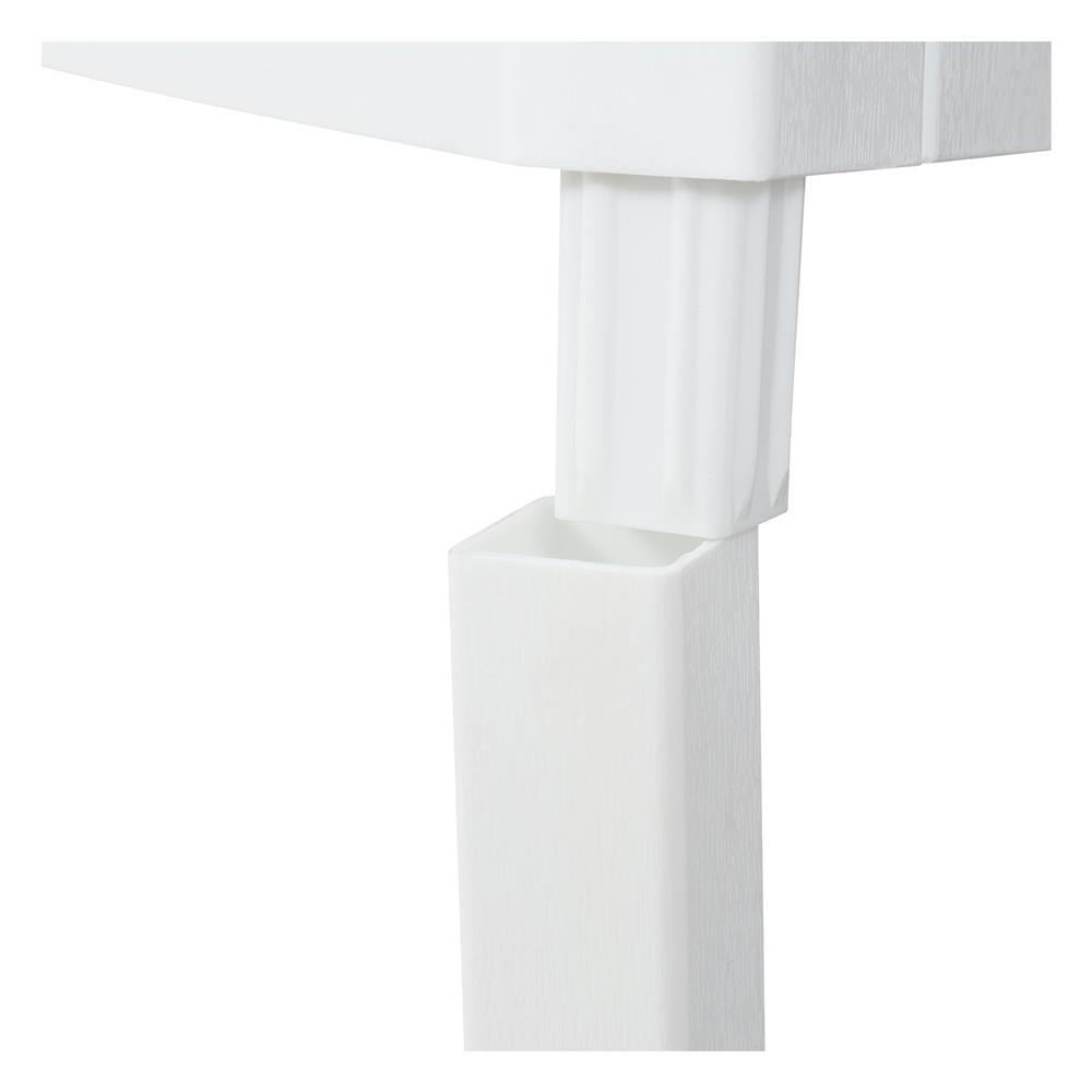 HomeBase STACKO kệ nhựa 3 tầng vân giả gạch BRICK Thái Lan W30xH73xD40cm màu trắng