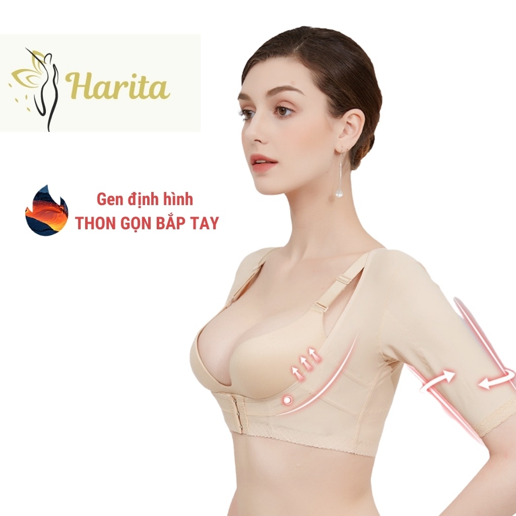 Áo định hình tay lưng gen nịt thon gọn bắp tay Harita cao cấp xuất Nhật