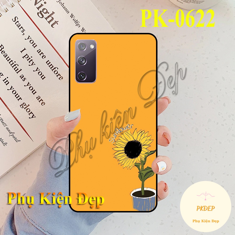 Ốp lưng SamSung Galaxy S20 FE viền đen in hình Hoa Hướng Dương