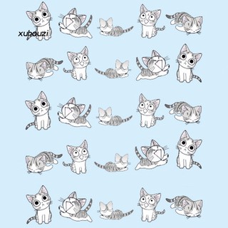 Set 10 Tấm Sticker Dán Móng Hình Mèo Dễ Thương