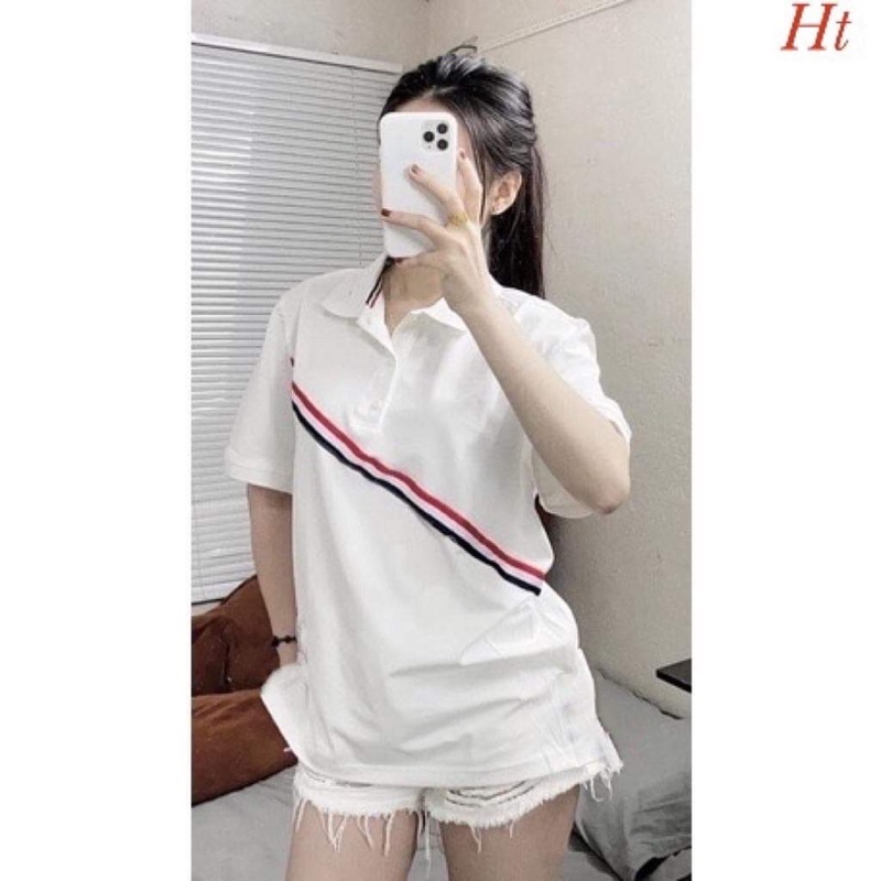 Áo polo sọc chéo THOM H2A866