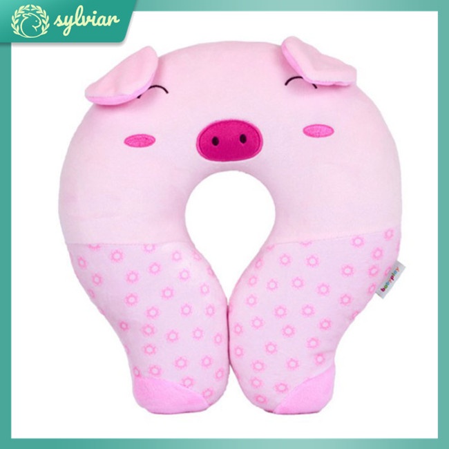 Gối Kê Cổ Hình Chữ U Bằng Vải Lông Mềm Mại Tiện Dụng