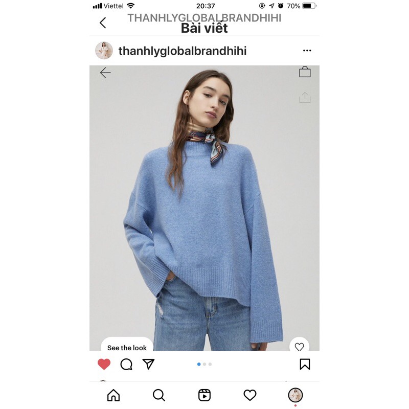 Pass áo len pull&bear
