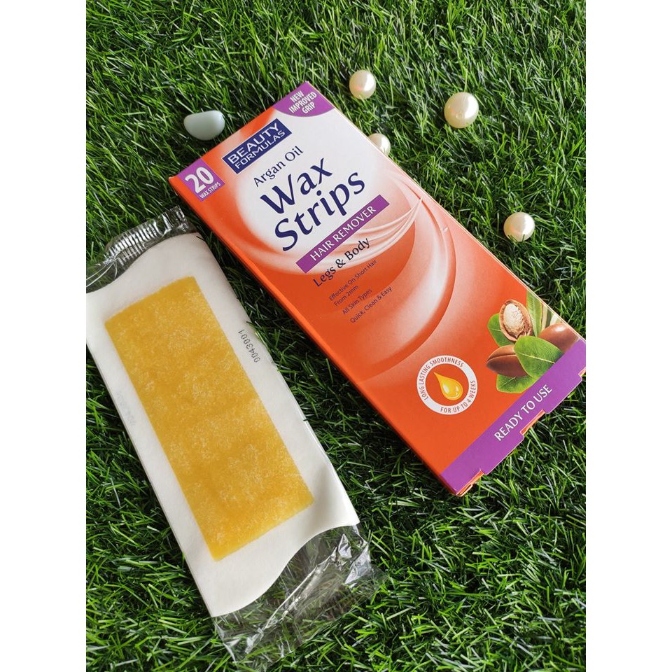 Miếng Dán Tẩy Lông Beauty Formulas Argan Oil Wax Strips Legs and Body | BigBuy360 - bigbuy360.vn