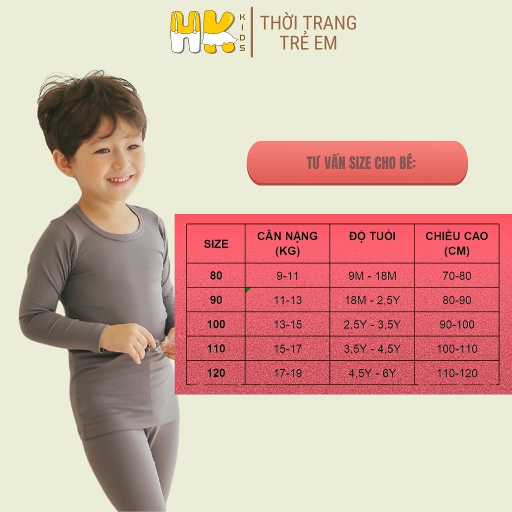 Bộ len số thể thao cho bé trai 8-20kg - HK KIDS (mã 0170)