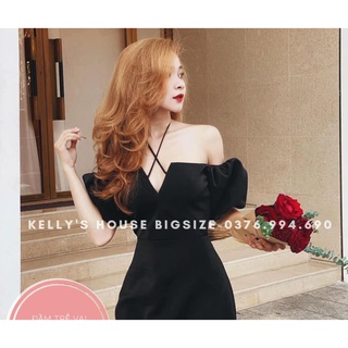 [Hàng Có Sẵn] Bigsize Đầm Cổ Chéo Siêu Xinh (Từ 55kg đến 90kg)