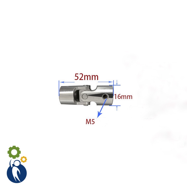Khớp Nối Các Đăng trục 12-12mm, cardan Khớp nối trục khuỷu