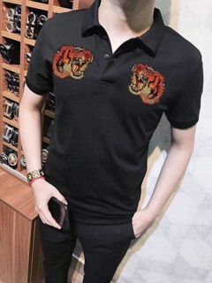 Áo thun thêu hình cọp 2 bên chất lừ